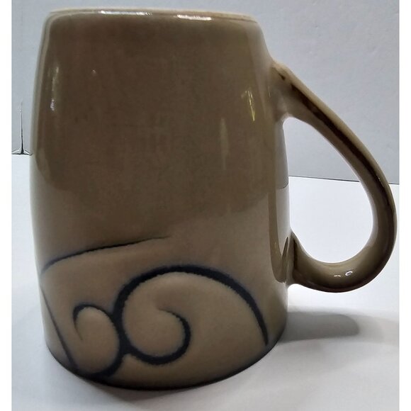 Pfaltzgraff Studio Black Scroll Ceramic Mug 12 Oz Dishwasher & Microwave Safe Be - Picture 6 of 6